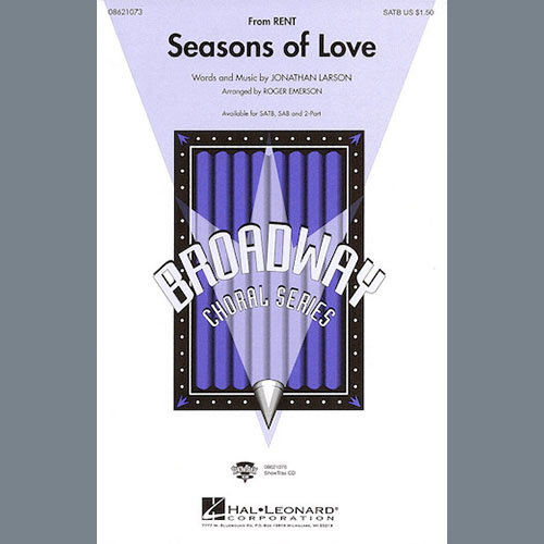 Easily Download Jonathan Larson Printable PDF piano music notes, guitar tabs for 2-Part Choir. Transpose or transcribe this score in no time - Learn how to play song progression.