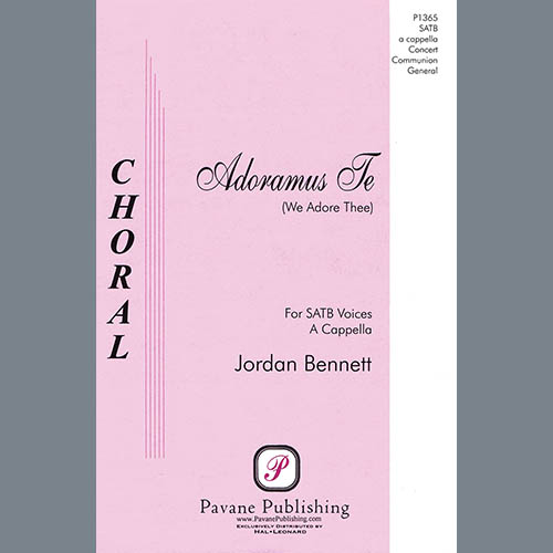 Easily Download Jordan Bennett Printable PDF piano music notes, guitar tabs for SATB Choir. Transpose or transcribe this score in no time - Learn how to play song progression.