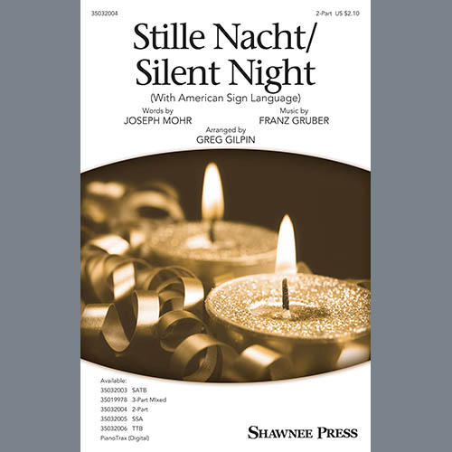 Easily Download Joseph Mohr & Franz Grubert Printable PDF piano music notes, guitar tabs for 2-Part Choir. Transpose or transcribe this score in no time - Learn how to play song progression.