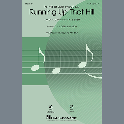 Easily Download Kate Bush Printable PDF piano music notes, guitar tabs for SAB Choir. Transpose or transcribe this score in no time - Learn how to play song progression.