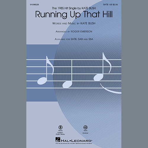 Easily Download Kate Bush Printable PDF piano music notes, guitar tabs for SATB Choir. Transpose or transcribe this score in no time - Learn how to play song progression.