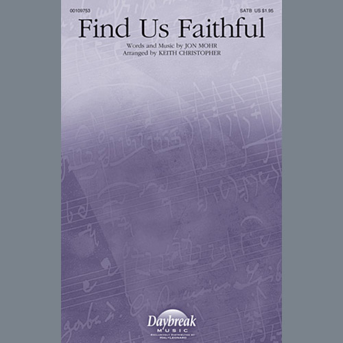 Easily Download Keith Christopher Printable PDF piano music notes, guitar tabs for SATB Choir. Transpose or transcribe this score in no time - Learn how to play song progression.