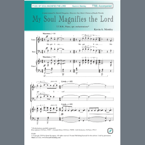 Easily Download Kevin A. Memley Printable PDF piano music notes, guitar tabs for TTBB Choir. Transpose or transcribe this score in no time - Learn how to play song progression.