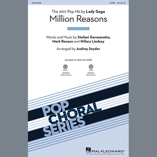 Easily Download Lady Gaga Printable PDF piano music notes, guitar tabs for SATB Choir. Transpose or transcribe this score in no time - Learn how to play song progression.