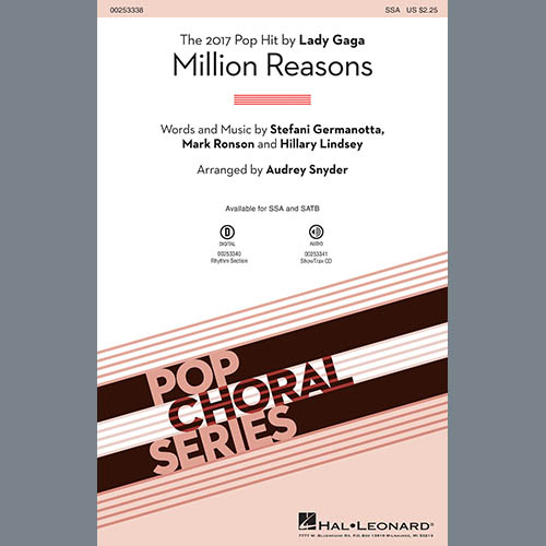 Easily Download Lady Gaga Printable PDF piano music notes, guitar tabs for SSA Choir. Transpose or transcribe this score in no time - Learn how to play song progression.