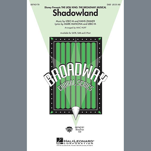 Easily Download Lebo M., Hans Zimmer and Mark Mancina Printable PDF piano music notes, guitar tabs for SAB Choir. Transpose or transcribe this score in no time - Learn how to play song progression.
