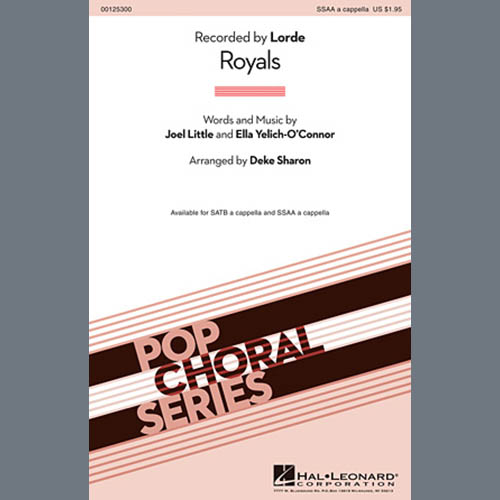 Easily Download Lorde Printable PDF piano music notes, guitar tabs for SSAA Choir. Transpose or transcribe this score in no time - Learn how to play song progression.