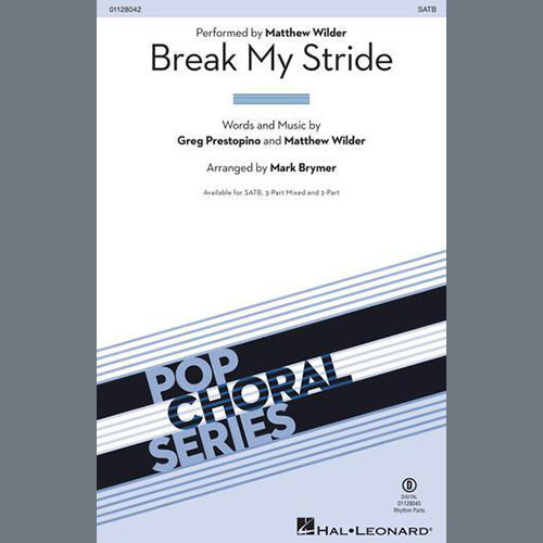 Easily Download Matthew Wilder Printable PDF piano music notes, guitar tabs for SATB Choir. Transpose or transcribe this score in no time - Learn how to play song progression.