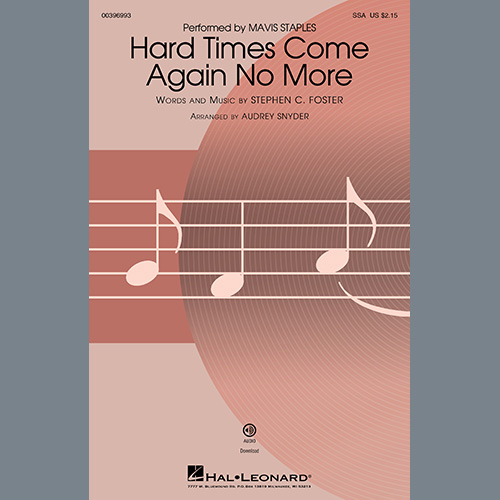 Easily Download Mavis Staples Printable PDF piano music notes, guitar tabs for SSA Choir. Transpose or transcribe this score in no time - Learn how to play song progression.