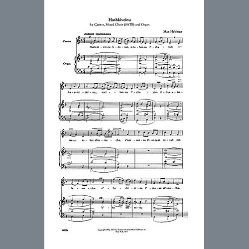 Easily Download Max Helfman Printable PDF piano music notes, guitar tabs for SATB Choir. Transpose or transcribe this score in no time - Learn how to play song progression.