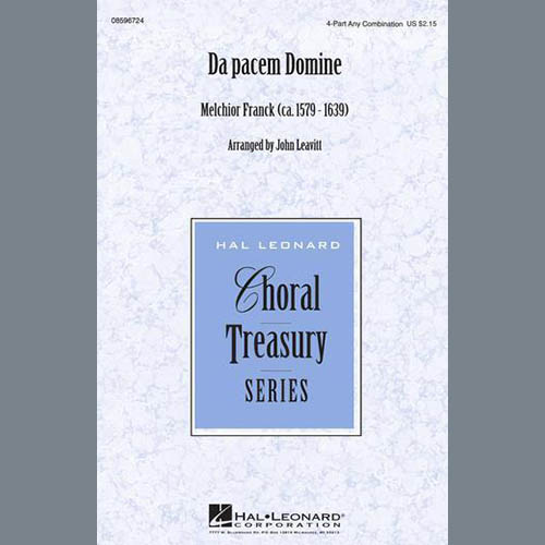 Easily Download Melchior Franck Printable PDF piano music notes, guitar tabs for 4-Part Choir. Transpose or transcribe this score in no time - Learn how to play song progression.