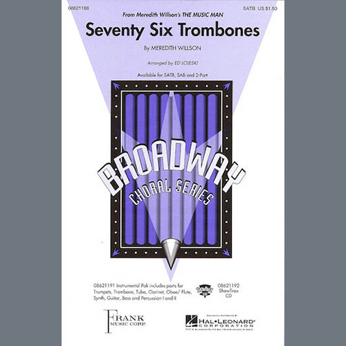 Easily Download Meredith Willson Printable PDF piano music notes, guitar tabs for 2-Part Choir. Transpose or transcribe this score in no time - Learn how to play song progression.