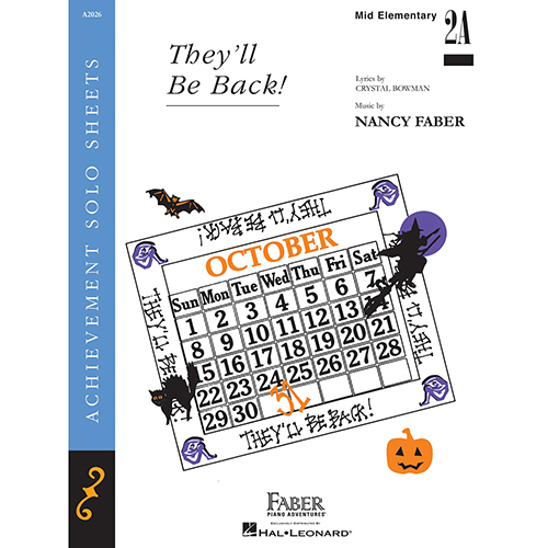 Easily Download Nancy Faber Printable PDF piano music notes, guitar tabs for Piano Adventures. Transpose or transcribe this score in no time - Learn how to play song progression.