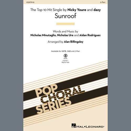 Easily Download Nicky Youre & dazy Printable PDF piano music notes, guitar tabs for 2-Part Choir. Transpose or transcribe this score in no time - Learn how to play song progression.