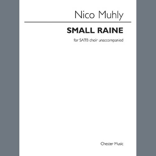 Easily Download Nico Muhly Printable PDF piano music notes, guitar tabs for SATB Choir. Transpose or transcribe this score in no time - Learn how to play song progression.