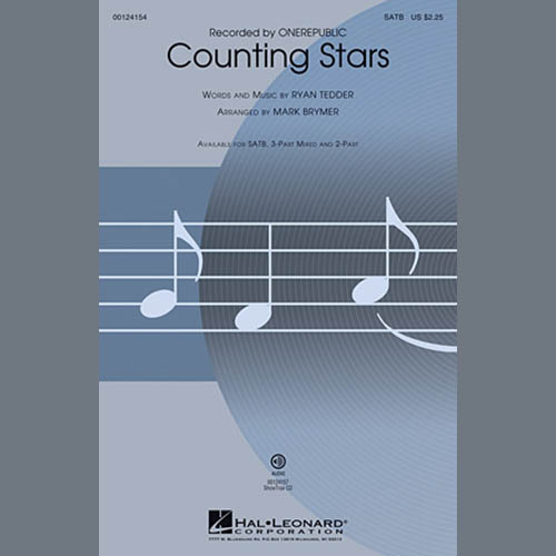 Easily Download OneRepublic Printable PDF piano music notes, guitar tabs for SATB Choir. Transpose or transcribe this score in no time - Learn how to play song progression.