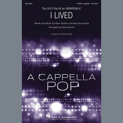 Easily Download OneRepublic Printable PDF piano music notes, guitar tabs for SATB Choir. Transpose or transcribe this score in no time - Learn how to play song progression.