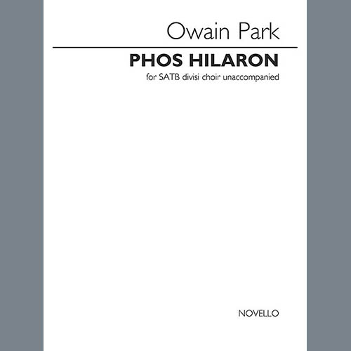 Easily Download Owain Park Printable PDF piano music notes, guitar tabs for SATB Choir. Transpose or transcribe this score in no time - Learn how to play song progression.