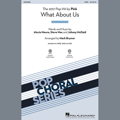 Easily Download Pink Printable PDF piano music notes, guitar tabs for SSA Choir. Transpose or transcribe this score in no time - Learn how to play song progression.