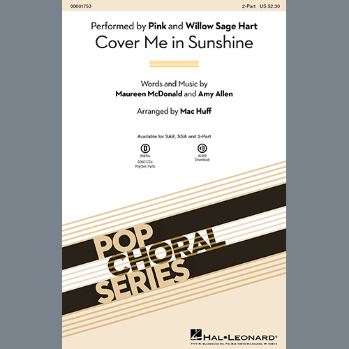 Easily Download P!nk & Willow Sage Hart Printable PDF piano music notes, guitar tabs for 2-Part Choir. Transpose or transcribe this score in no time - Learn how to play song progression.