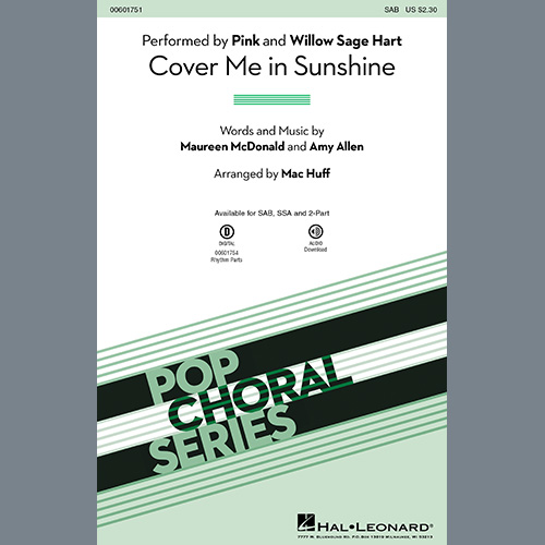 Easily Download P!nk & Willow Sage Hart Printable PDF piano music notes, guitar tabs for SAB Choir. Transpose or transcribe this score in no time - Learn how to play song progression.