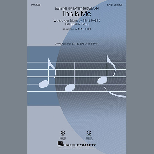 Easily Download Pasek & Paul Printable PDF piano music notes, guitar tabs for 2-Part Choir. Transpose or transcribe this score in no time - Learn how to play song progression.