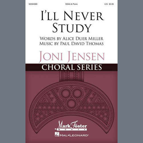 Easily Download Paul David Thomas Printable PDF piano music notes, guitar tabs for SSA Choir. Transpose or transcribe this score in no time - Learn how to play song progression.