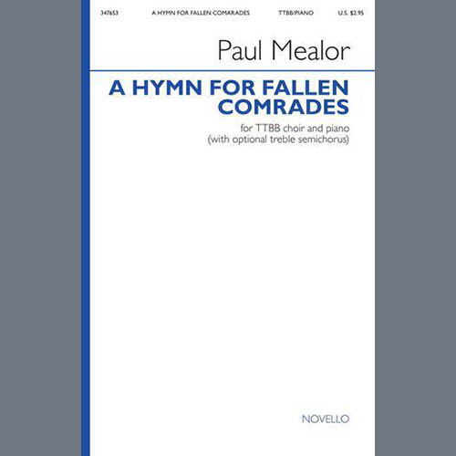 Easily Download Paul Mealor Printable PDF piano music notes, guitar tabs for TTBB Choir. Transpose or transcribe this score in no time - Learn how to play song progression.