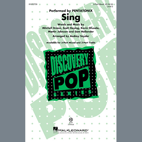 Easily Download Pentatonix Printable PDF piano music notes, guitar tabs for 3-Part Mixed Choir. Transpose or transcribe this score in no time - Learn how to play song progression.