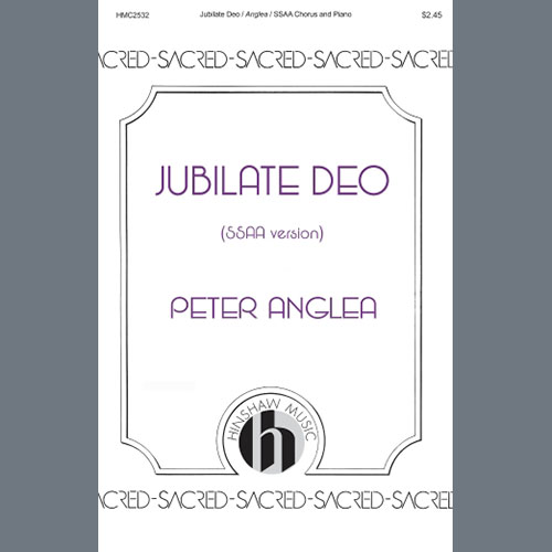 Easily Download Peter Anglea Printable PDF piano music notes, guitar tabs for SSAA Choir. Transpose or transcribe this score in no time - Learn how to play song progression.