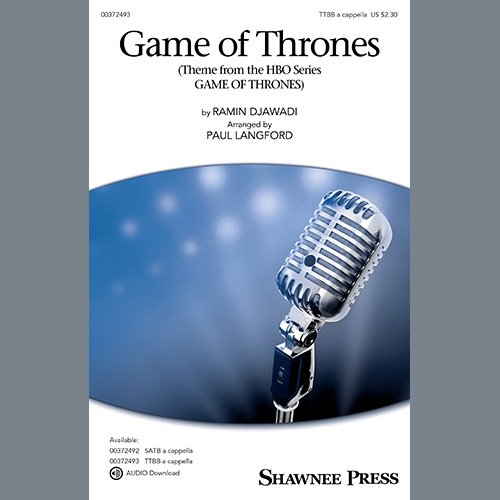 Easily Download Ramin Djawadi Printable PDF piano music notes, guitar tabs for TTBB Choir. Transpose or transcribe this score in no time - Learn how to play song progression.