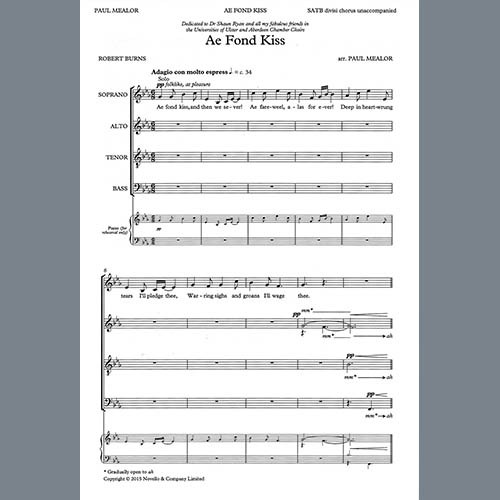 Easily Download Robert Burns Printable PDF piano music notes, guitar tabs for SATB Choir. Transpose or transcribe this score in no time - Learn how to play song progression.