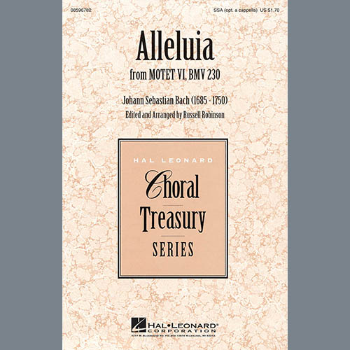 Easily Download Russell Robinson Printable PDF piano music notes, guitar tabs for SSA Choir. Transpose or transcribe this score in no time - Learn how to play song progression.