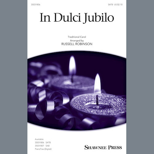 Easily Download Russell Robinson Printable PDF piano music notes, guitar tabs for SATB Choir. Transpose or transcribe this score in no time - Learn how to play song progression.