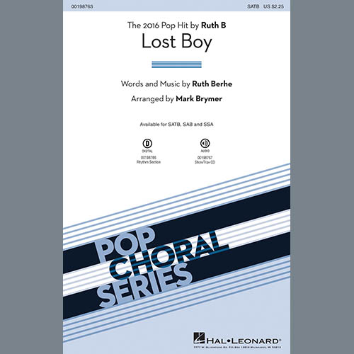 Easily Download Ruth B Printable PDF piano music notes, guitar tabs for SAB Choir. Transpose or transcribe this score in no time - Learn how to play song progression.