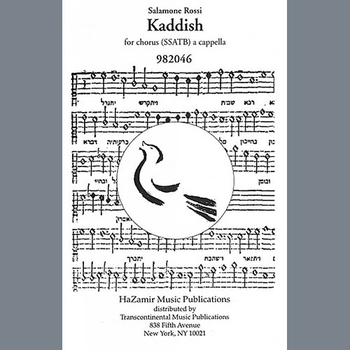 Easily Download Salamone Rossi Printable PDF piano music notes, guitar tabs for SSATB Choir. Transpose or transcribe this score in no time - Learn how to play song progression.