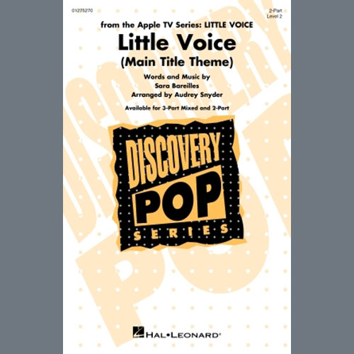 Easily Download Sara Bareilles Printable PDF piano music notes, guitar tabs for 2-Part Choir. Transpose or transcribe this score in no time - Learn how to play song progression.