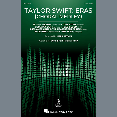 Easily Download Taylor Swift Printable PDF piano music notes, guitar tabs for 3-Part Mixed Choir. Transpose or transcribe this score in no time - Learn how to play song progression.