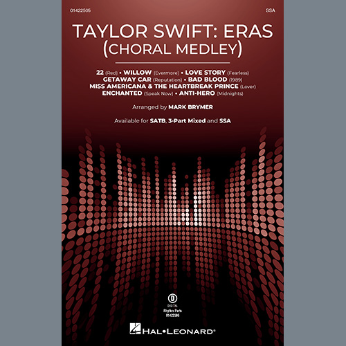 Easily Download Taylor Swift Printable PDF piano music notes, guitar tabs for SSA Choir. Transpose or transcribe this score in no time - Learn how to play song progression.