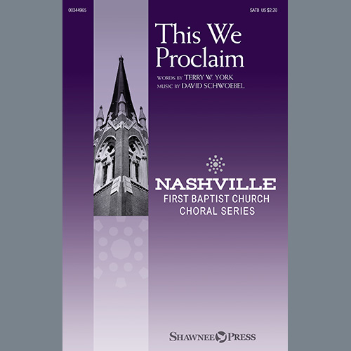 Easily Download Terry W. York and David Schwoebel Printable PDF piano music notes, guitar tabs for SATB Choir. Transpose or transcribe this score in no time - Learn how to play song progression.