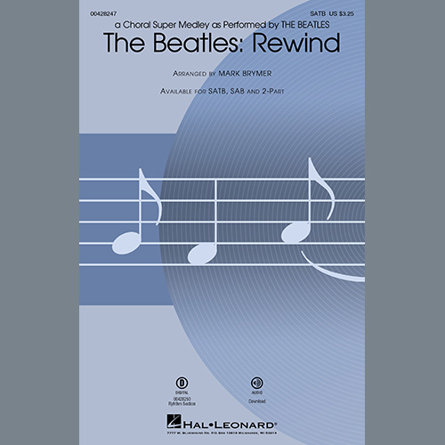 Easily Download The Beatles Printable PDF piano music notes, guitar tabs for 2-Part Choir. Transpose or transcribe this score in no time - Learn how to play song progression.