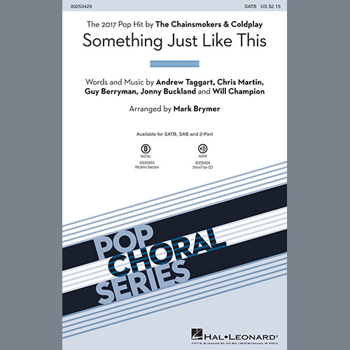 Easily Download The Chainsmokers & Coldplay Printable PDF piano music notes, guitar tabs for 2-Part Choir. Transpose or transcribe this score in no time - Learn how to play song progression.