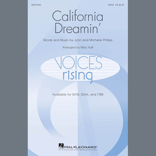 Easily Download The Mamas & The Papas Printable PDF piano music notes, guitar tabs for SSA Choir. Transpose or transcribe this score in no time - Learn how to play song progression.