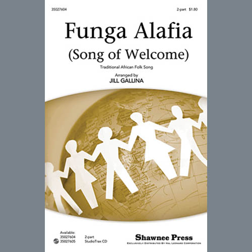 Easily Download Traditional African Folk Song Printable PDF piano music notes, guitar tabs for 2-Part Choir. Transpose or transcribe this score in no time - Learn how to play song progression.