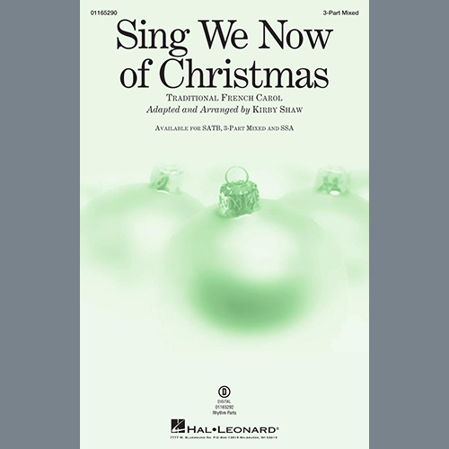 Easily Download Traditional French Carol Printable PDF piano music notes, guitar tabs for 3-Part Mixed Choir. Transpose or transcribe this score in no time - Learn how to play song progression.