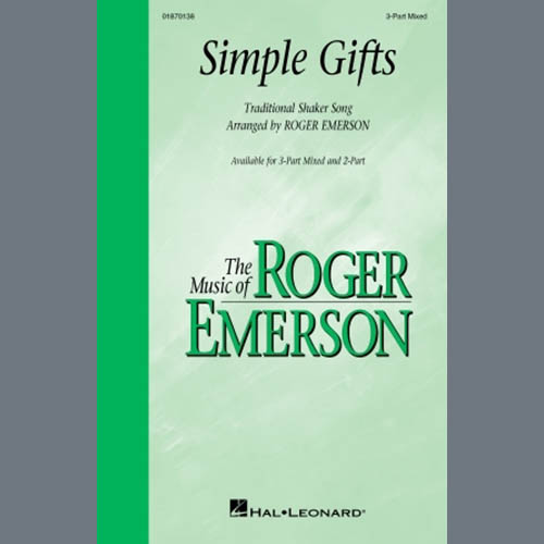 Easily Download Traditional Shaker Song Printable PDF piano music notes, guitar tabs for 3-Part Mixed Choir. Transpose or transcribe this score in no time - Learn how to play song progression.