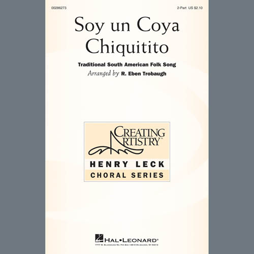 Easily Download Traditional South American Fol Printable PDF piano music notes, guitar tabs for 2-Part Choir. Transpose or transcribe this score in no time - Learn how to play song progression.