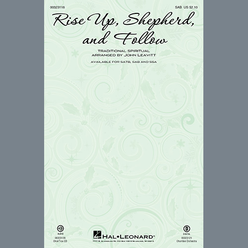 Easily Download Traditional Spiritual Printable PDF piano music notes, guitar tabs for SAB Choir. Transpose or transcribe this score in no time - Learn how to play song progression.