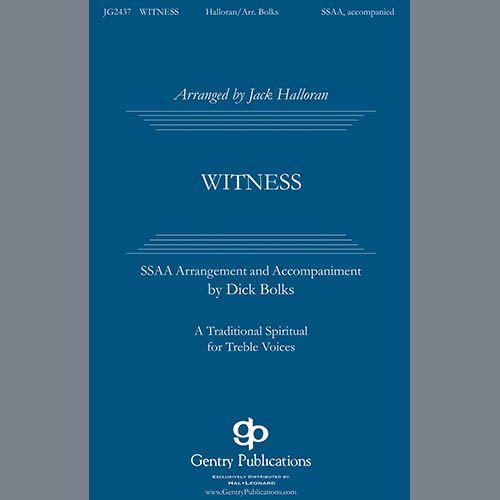 Easily Download Traditional Spiritual Printable PDF piano music notes, guitar tabs for SSA Choir. Transpose or transcribe this score in no time - Learn how to play song progression.