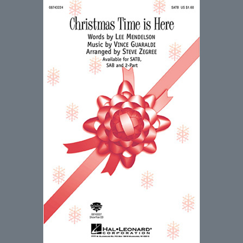 Easily Download Vince Guaraldi Printable PDF piano music notes, guitar tabs for SAB Choir. Transpose or transcribe this score in no time - Learn how to play song progression.